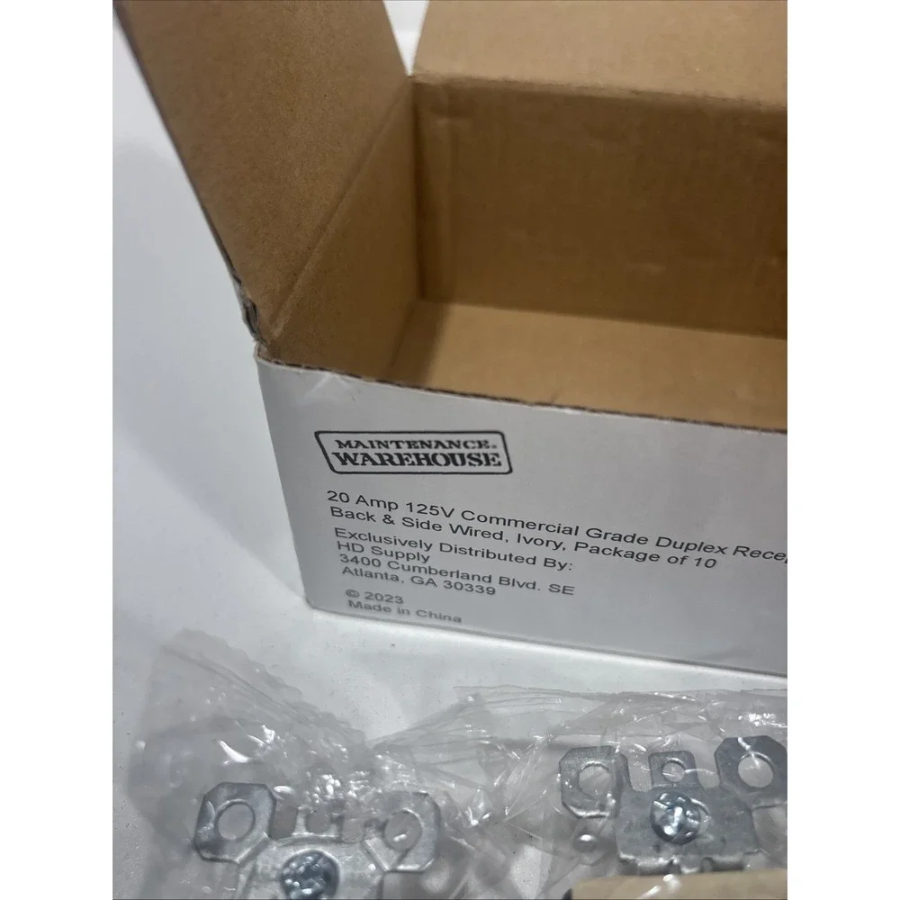 4 Pc Standard Duplex Receptacles 20 Amp IVORY‎ 20A Commercial Grade And More